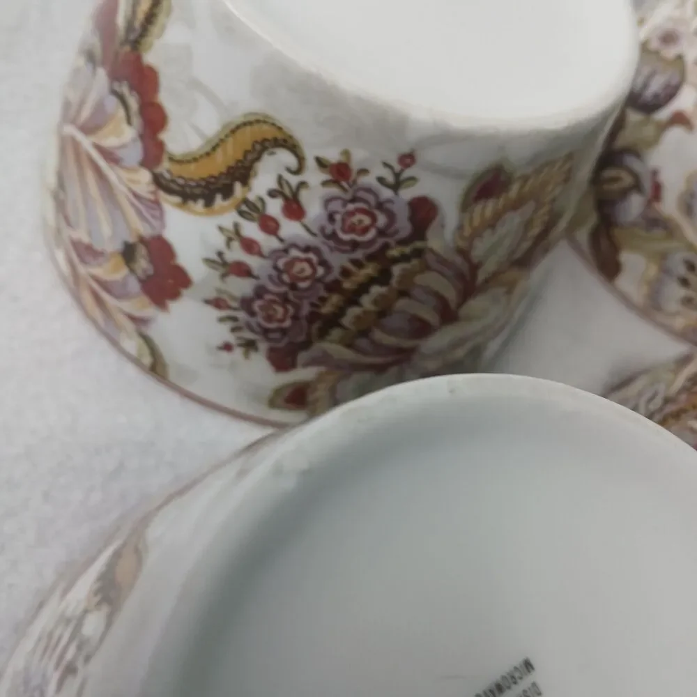 4 Gabrielle Cream Individual Appetizer Bowls Porcelain 222 Fifth Discontinued